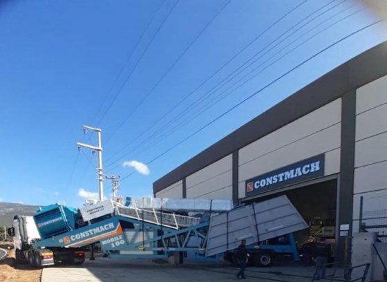 100立方/小时移动混凝土搅拌站