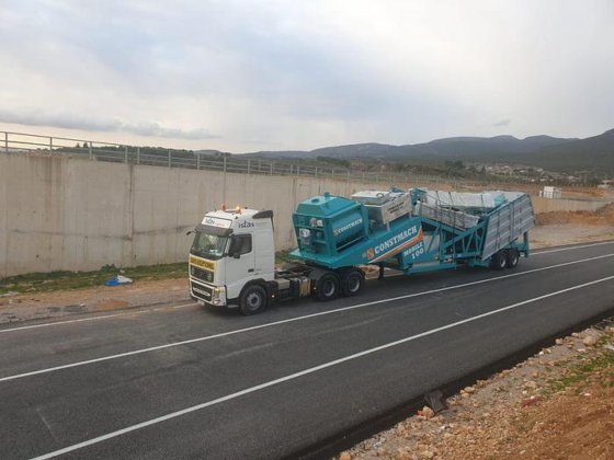 100 立方米/小时移动混凝土厂,来自欧洲最受欢迎的制造商