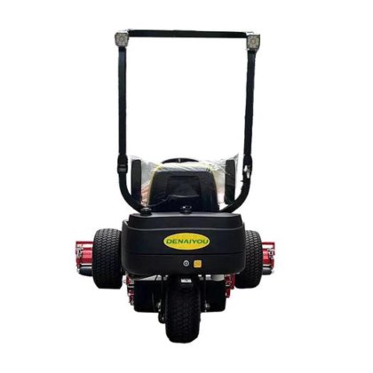 環境に優しい操作の静かな草の切断の芝刈機のガソリン力の乗馬の芝刈機リール及び刃のタイプ三倍の芝刈機