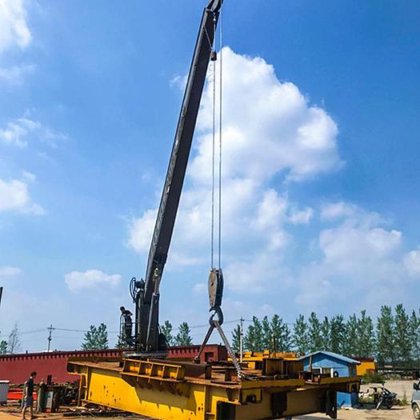 货船小型驳船起重机起重出售船用起重设备硬臂起重机