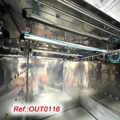 空中パレット洗浄用ステンレス製キャビン「GLATT LABORTECNIC」