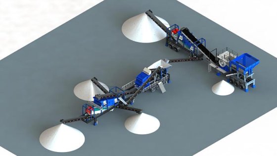 多目的モバイルジョー&インパクトクラッシャー | 一次、二次、三次段階