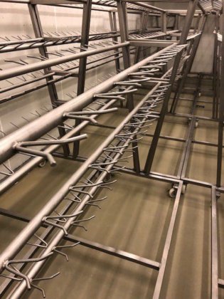 Air chilling trolleys