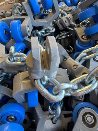 トロリー付きチェーン、ストーク、Tトラック、6