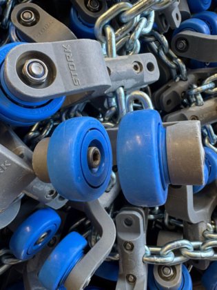 トロリー付きチェーン、ストーク、Tトラック、6