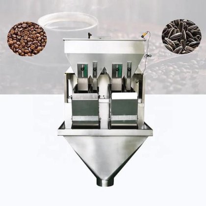 コーヒー粉のコーヒー豆のための自動単一の頭部 2 の頭部 4 の頭部の重量を量る体重計の線形計量器機械