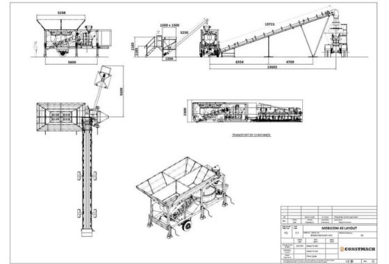 移動式コンクリートバッチングプラント