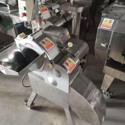 高品质土豆胡萝卜茄子洋葱苹果高效快速节省劳动力高速 3D 切丁机