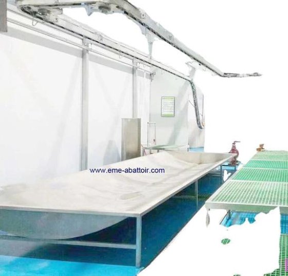 清真屠宰场牛屠宰机械 血槽 用于整条牛肉屠宰线的屠宰设备