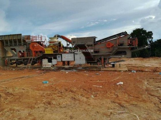 60-80 吨/小时移动花岗岩破碎设备