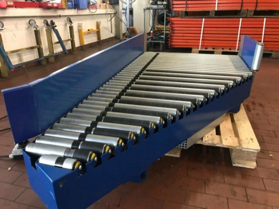 BUDDE roller conveyor infeeder outfeeder with drive in Krefeld, North ...