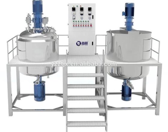 智通洗发水沐浴露混合沐浴露罐 搅拌器不锈钢夹套液体罐