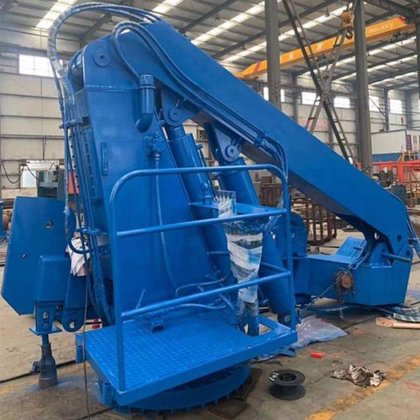 吊臂升降机 折臂式升降机 小型起重机 液压船用硬臂 船用折臂起重机