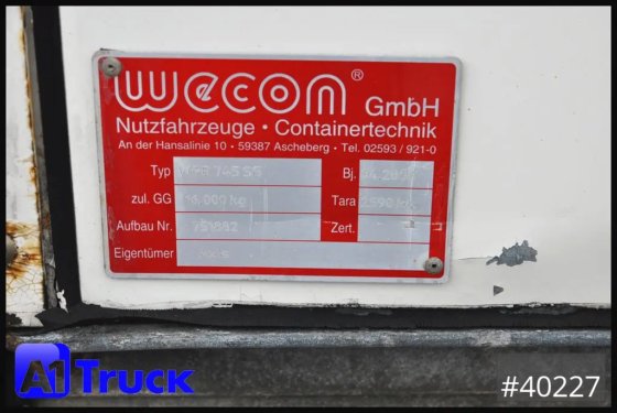 2008 Wecon BDF Wechselbrücke