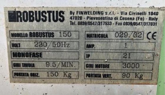 Schweißplan Robustus 150