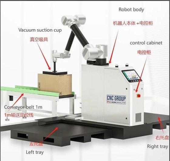 Fully Automatic Palletizing System Loading