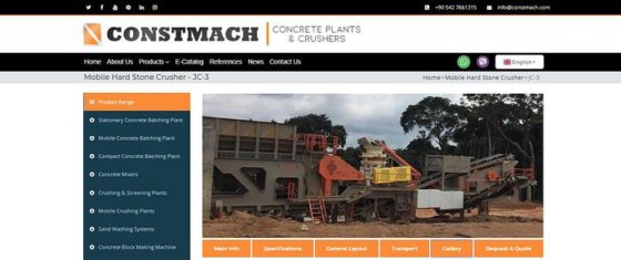 JC-3移动硬石破碎机