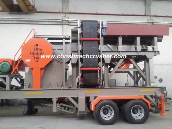 移动颚式破碎机。从仓库发货