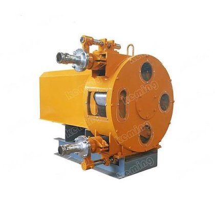 セメントフォームコンベアゴムホース仕様 コントロールボックス付き工業用ホースポンプ