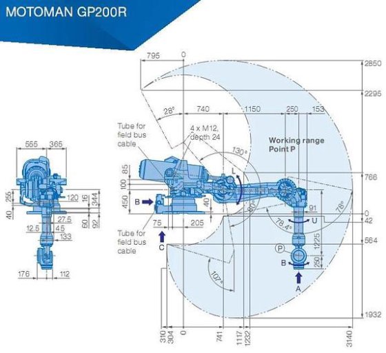 6 Axis Robot Arm YASKAWA