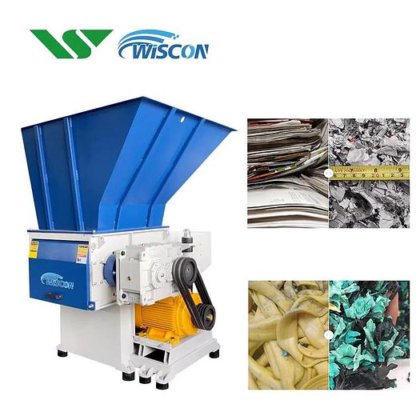 プラスチックパレット、フィルム、ストローベール、タイヤ、金属削りくず、廃プラスチック、木材シュレッダーマシン用シングルシャフトシュレッダー