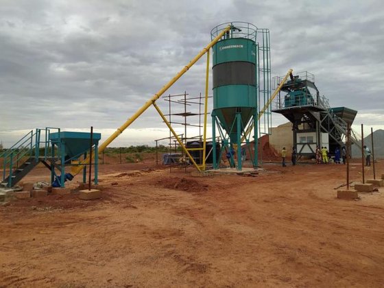 移動式コンクリートバッチングプラント