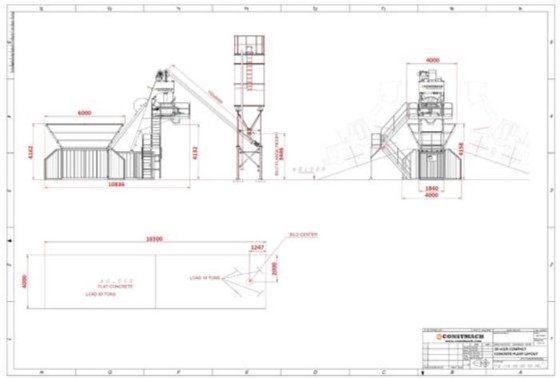 20立方米/小时紧凑型混凝土搅拌站