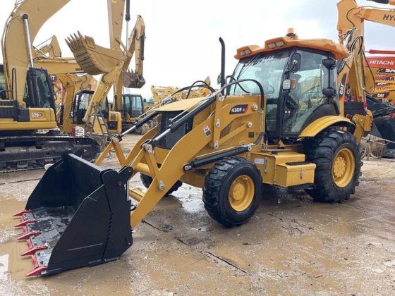 Backhoe Loader Busy at Both