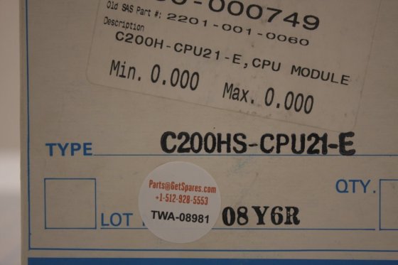 C200H-CPU21-E / SYSMAC C200HS-CPU21-E CONTROLADOR