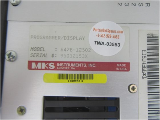 647B-12502 / MULTI-GAS CONTROLLER PROGRAMMER