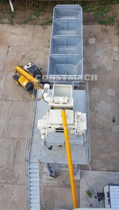 在庫から出荷!30m3/hのコンパクトコンクリートプラント、高品質