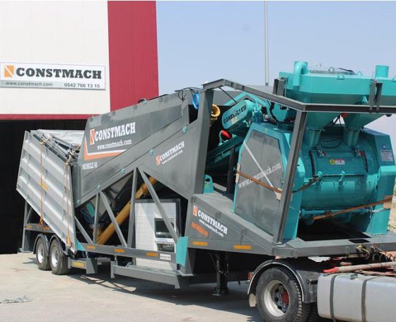 60 m3/h 移動式コンクリートバッチングプラント