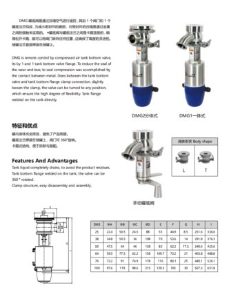 罐底阀 卫生级阀门系列