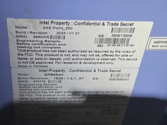Intel RF AXE7800WFA6E Maxlinear Wi-fi