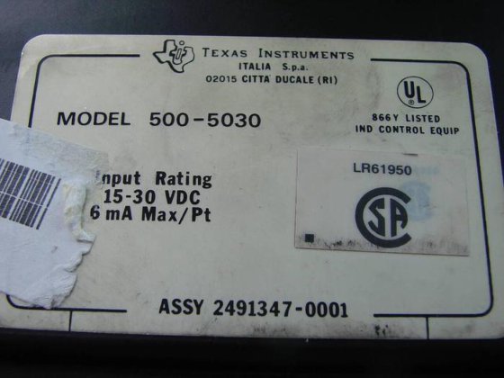TEXAS INSTRUMENTS Input Module 500-5030