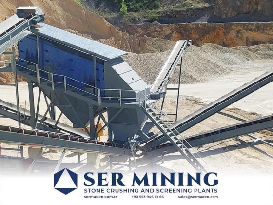 大規模プロジェクト向けの大型固定式一次衝撃破砕・スクリーニングプラント