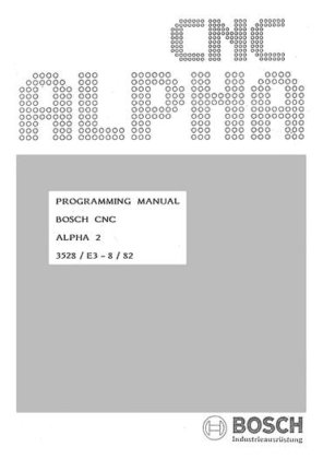 Manual for Used Bosch Machine