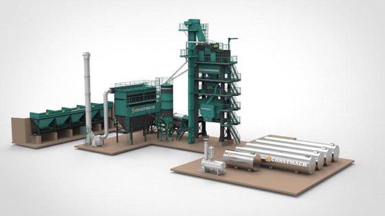 间歇式固定式沥青搅拌站