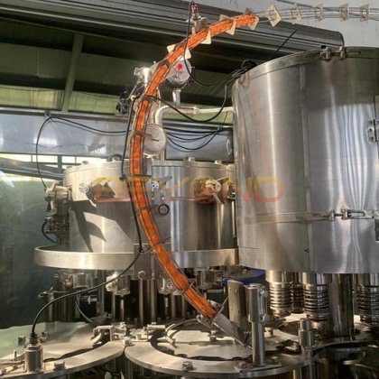 全自动小型碳酸饮料三合一苏打水灌装机生产线