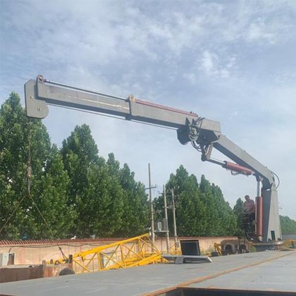 10m电动折叠船船港液压折臂起重机