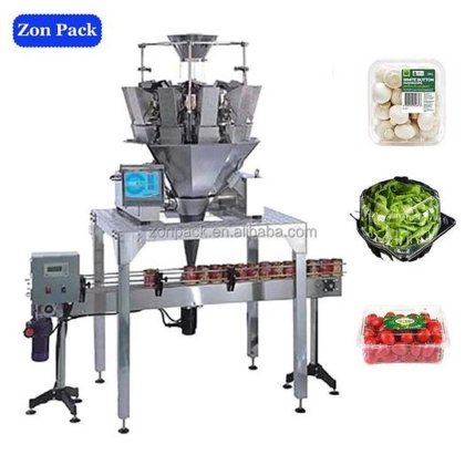 クラムシェル充填と自動果物野菜パネットフィラーブルーベリーパッキングマシン