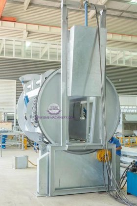 完整的牛屠宰线 奶牛屠宰场清真杀牛箱 麻布风格