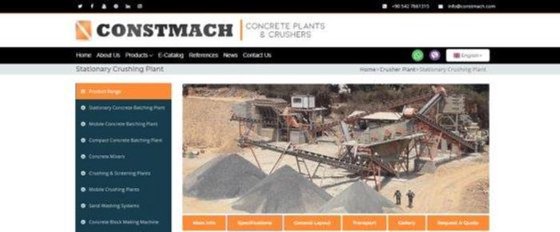 移動式石灰石破砕プラント