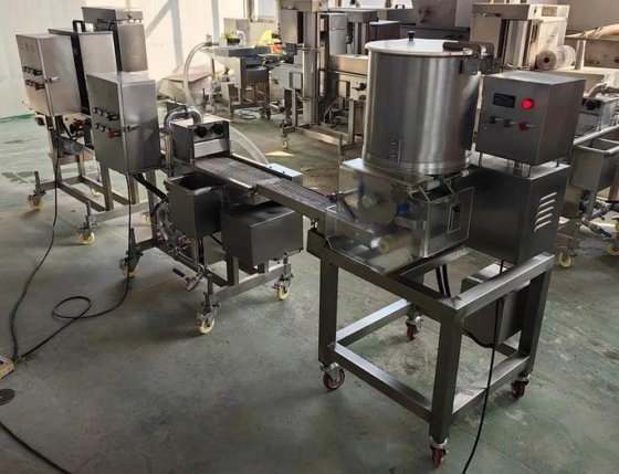 合德新款搅拌桶 多种形状可定制 高产量 操作简便 肉饼成型机