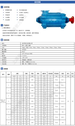 D系列卧式多级离心泵