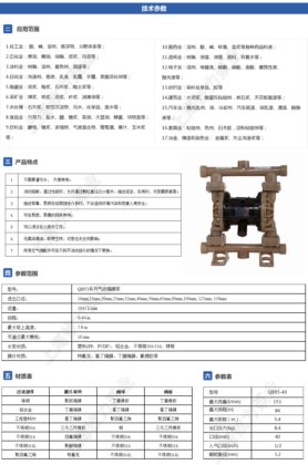 QBY3系列气动隔膜泵