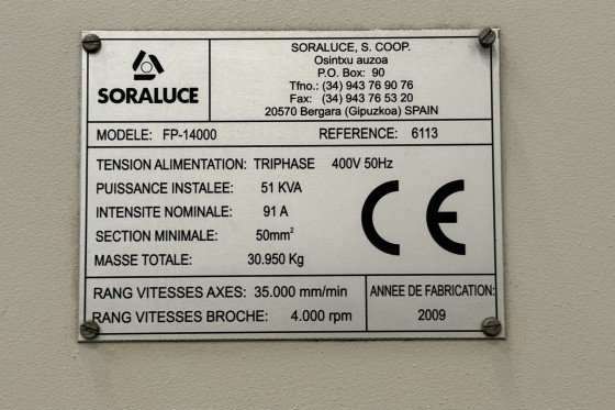 SORALUCE - FP 14000