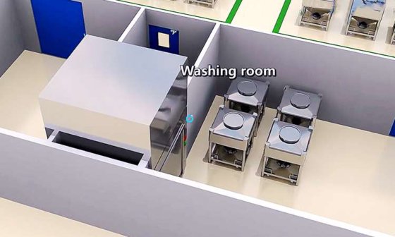 Rotech 全自动料筒清洗机