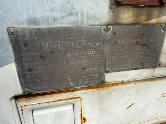 日立マンツィネン ビレット船荷降ろし用移動式掘削機（2004年）