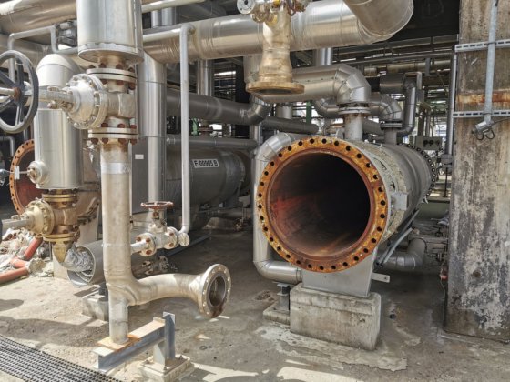 53x シェル&チューブ式熱交換器 - 蒸留ユニット